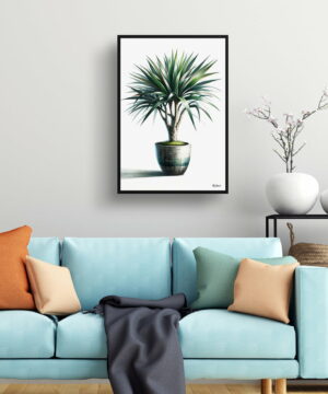 Dragon Tree (Dracaena Marginata) Watercolour Style Art Print - Illustration Painting Framed Plant Wall Art 19 Dragon Tree (Dracaena Marginata) Watercolour Style Art Print - Illustration Painting Framed Plant Wall Art - Image 6
