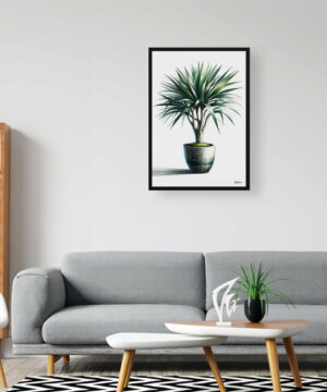 Dragon Tree (Dracaena Marginata) Watercolour Style Art Print - Illustration Painting Framed Plant Wall Art 24 Dragon Tree (Dracaena Marginata) Watercolour Style Art Print - Illustration Painting Framed Plant Wall Art - Image 11