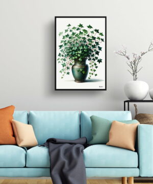 English Ivy (Hedera helix) Watercolour Style Art Print - Illustration Painting Framed Plant Wall Art 19 English Ivy (Hedera helix) Watercolour Style Art Print - Illustration Painting Framed Plant Wall Art - Image 6