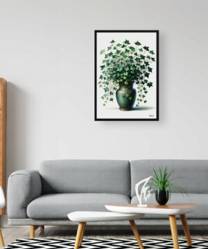 English Ivy (Hedera helix) Watercolour Style Art Print - Illustration Painting Framed Plant Wall Art 24 English Ivy (Hedera helix) Watercolour Style Art Print - Illustration Painting Framed Plant Wall Art - Image 11