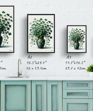 English Ivy (Hedera helix) Watercolour Style Art Print - Illustration Painting Framed Plant Wall Art 25 English Ivy (Hedera helix) Watercolour Style Art Print - Illustration Painting Framed Plant Wall Art - Image 12
