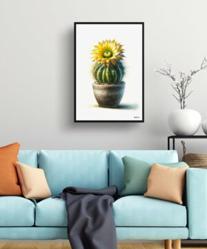 Indian head cactus (Parodia cactus) Watercolour Style Art Print - Illustration Painting Framed Plant Wall Art 23 Indian head cactus (Parodia cactus) Watercolour Style Art Print - Illustration Painting Framed Plant Wall Art - Image 10