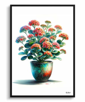 Kalanchoe Watercolour Style Art Print - Illustration Painting Framed Plant Wall Art 18 Kalanchoe Watercolour Style Art Print - Illustration Painting Framed Plant Wall Art - Image 5