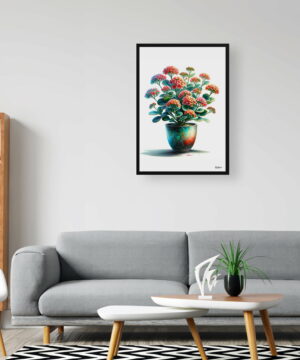 Kalanchoe Watercolour Style Art Print - Illustration Painting Framed Plant Wall Art 24 Kalanchoe Watercolour Style Art Print - Illustration Painting Framed Plant Wall Art - Image 11
