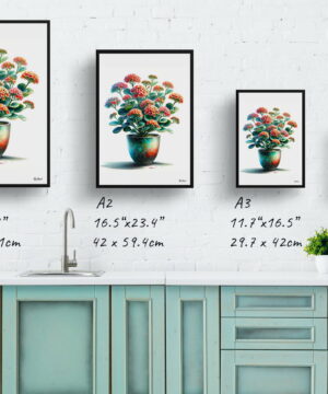 Kalanchoe Watercolour Style Art Print - Illustration Painting Framed Plant Wall Art 25 Kalanchoe Watercolour Style Art Print - Illustration Painting Framed Plant Wall Art - Image 12