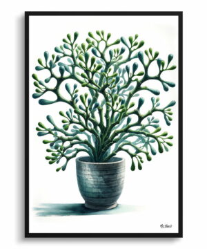 Mistletoe Cactus (Rhipsalis baccifera) Watercolour Style Art Print - Illustration Painting Framed Plant Wall Art 22 Mistletoe Cactus (Rhipsalis baccifera) Watercolour Style Art Print - Illustration Painting Framed Plant Wall Art - Image 9