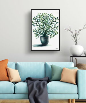 Mistletoe Cactus (Rhipsalis baccifera) Watercolour Style Art Print - Illustration Painting Framed Plant Wall Art 23 Mistletoe Cactus (Rhipsalis baccifera) Watercolour Style Art Print - Illustration Painting Framed Plant Wall Art - Image 10