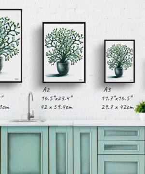 Mistletoe Cactus (Rhipsalis baccifera) Watercolour Style Art Print - Illustration Painting Framed Plant Wall Art 25 Mistletoe Cactus (Rhipsalis baccifera) Watercolour Style Art Print - Illustration Painting Framed Plant Wall Art - Image 12