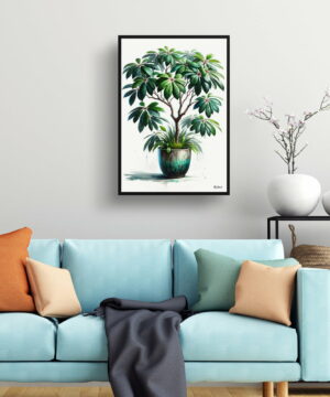 Money Tree (Guiana Chestnut) Watercolour Style Art Print - Illustration Painting Framed Plant Wall Art 23 Money Tree (Guiana Chestnut) Watercolour Style Art Print - Illustration Painting Framed Plant Wall Art - Image 10