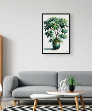 Money Tree (Guiana Chestnut) Watercolour Style Art Print - Illustration Painting Framed Plant Wall Art 24 Money Tree (Guiana Chestnut) Watercolour Style Art Print - Illustration Painting Framed Plant Wall Art - Image 11