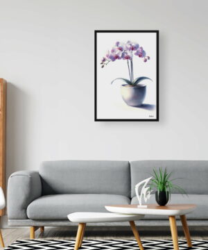 Moth Orchid (Phalaenopsis amabilis) Watercolour Style Art Print - Illustration Painting Framed Plant Wall Art 24 Moth Orchid (Phalaenopsis amabilis) Watercolour Style Art Print - Illustration Painting Framed Plant Wall Art - Image 11