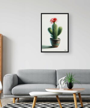 Peanut Cactus (Echinopsis chamaecereus) Watercolour Style Art Print - Illustration Painting Framed Plant Wall Art 20 Peanut Cactus (Echinopsis chamaecereus) Watercolour Style Art Print - Illustration Painting Framed Plant Wall Art - Image 7