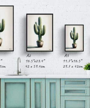 Saguaro Cactus (Carnegiea gigantea) Watercolour Style Art Print - Illustration Painting Framed Plant Wall Art 25 Saguaro Cactus (Carnegiea gigantea) Watercolour Style Art Print - Illustration Painting Framed Plant Wall Art - Image 12